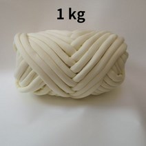 목도리 실 손뜨개 두꺼운 슈퍼 벌크 청키 원사 손 뜨개질 크로 셰 부드러운 큰 면 DIY 팔 로빙 방적 담요용 1kg 232895, 크림화이트 1kg