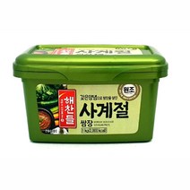 해찬들 갖은양념 쌈장 캠핑용 바베큐장 나물반찬 혼합장 고기쌈장 레시피 고기구이 삼겹살 순대, 1개, 해찬들 사계절쌈장1kg