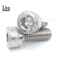 5-50pcs M1.4 M1.6 M2 M3 M4 M5 M6 M8 304 A2-70 스테인리스 DIN912 육각형 소켓 캡 육각 볼트 길이 2-60mm, [05] M3       50pcs, [01] Stainless Steel 304, [25] 50mm