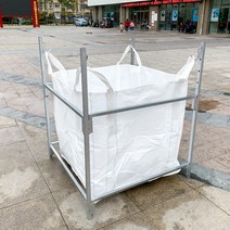 톤백 거치대 1톤 마대 자루 건설 현장 쓰레기 봉투 랙, 단일