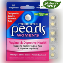 네이처스웨이 여성 질건강 여성질 유산균 Probiotic Pearls Womens Strains 10억 CFU 프로바이오틱스 요로건강 락토바실러스 아시도필루스 균주 30 소프트젤