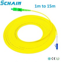 ojc 광케이블 sclc Fibra optica SC APC to LC UPC 단면 2.0mm PVC 단일 모드 광섬유 패치 케이블 점퍼 코, 02 2m