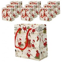 ABM 크리스마스 산타 쇼핑백 소 10개, 본상품