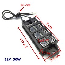 usb 히터 온풍기 캠핑 사무실 휴대용 미니 1Pcs PTC 50W 12V ACDC 히터 스탠드 골판지 스트립이있는 자동, 한개옵션0