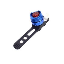 LED경광등 경광봉 신호봉 주차스토퍼 2 pcs 도로 산악 자전거 라이트 led 플래시 방수 자전거 테일 라이트 자전거 리어 라이트 야간 라이딩 안전 경고등 7, 008009-블루-2