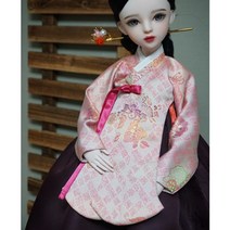 인형 한복 DIY 도래 당의 세트 MSD SD 60cm 구체관절인형, sd~60도리스돌