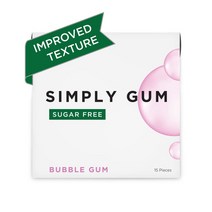 SIMPLY껌 유해성분제로 건강에좋은껌 버블껌 6팩 15개 천연껌 내추럴 식물성, 상품선택