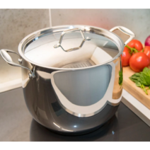 곰솥 벨리 스테인레스 스톡팟 15.1L Belly Stainless Steel Stock Pot 15.1L