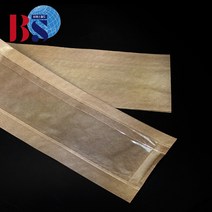 바게트 봉투 베이커리 포장 줄무늬 크라프트/200개