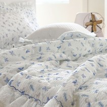 데코럽 시원한 여름용 시어서커 침구 튤립 단품 세트 SS Q