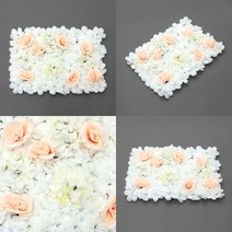 라온지니 조화 꽃벽 60X40CM 웨딩포토월 플랜트월 셀프촬영소품