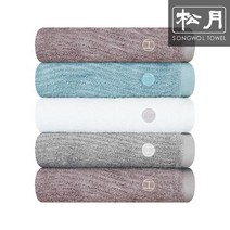 송월타월 송월타월 송월 호텔컬렉션 뱀부얀 100 웨이브 호텔수건 5장, 골고루