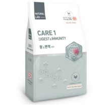 네츄럴랩 케어1 유기농 기능성 건식사료 고양이 장 앤 면역, 소화기능 개선, 7.5kg, 1개