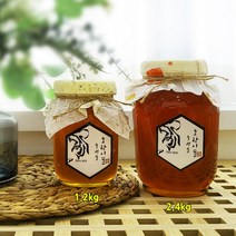 국내산 천연꿀 100% 토종 잡화 야생화 호랑이꿀 2.4kg 대용량 벌꿀, 6개, 호랑이: 잡화꿀 2.4kg