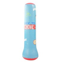 권투 펀칭백 펀치백 샌드백성인 어린이용 공기 주입식 권투 가방 120cm 스탠딩 백 훈련 스트레스 해소 키, 01 파란