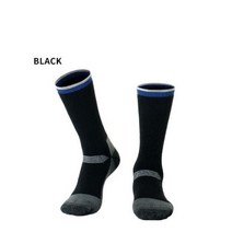 겨울 남성 여성 메리노 울 보온 스키 양말 따뜻한 스노우 보드 하이킹 스포츠 양말 야외, 2 pairs, black EU 43-47