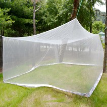 국산 화이트 9~10인용 사각모기장 야외용 거실용 텐트