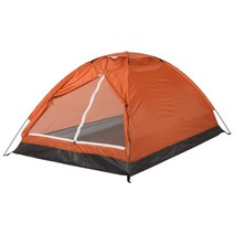 글램핑텐트 2 인용 싱글 레이어 캠핑 텐트 야외 휴대용 위장 비치 액세서리 Zelt, [03] Orange For 2 People