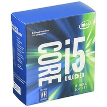 인텔 코어 i5-7600K LGA 1151 데스크탑 프로세서(BX80677I57600K), 단일