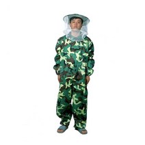 양봉 자재 용품전문가용 양봉 재킷 폴리에스터 코튼 슈트 둥근 보호 캡 포함, 03 green_02 XL