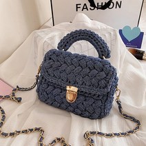 코바늘 손잡이 클러치백 가방 뜨기 diy 만들기 손뜨개 키트, 진