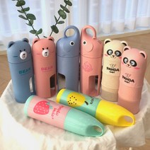 휴대용 여행용 어린이집 칫솔 치약 통 케이스 모음, 과일 배, 1개