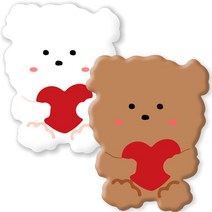 단단 에폭시 커플 스마트톡, 3.하트멍화이트+하트멍브라운, 1세트