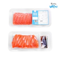 (HACCP인증)노르웨이 슈페리어급 생연어 200g 슬라이스(몸뱃살) 소스포함, 1개