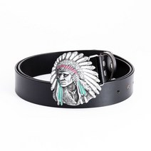 남자청바지벨트 통가죽 아메리칸 할리 빅버클 벨트 인디언 에스닉 오토바이 버클 B16