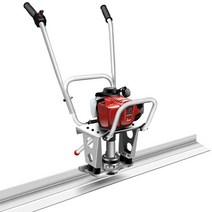 콘크리트 평탄화 기계 아스팔트 다짐기 가솔린 쇠손, 레드 2m x 18cm