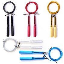 세진 미끌림방지 캡증정 선수용 줄넘기 3m 와이어 꼬임방지 스피드 2단뛰기, 3m 와이어 줄넘기-블루