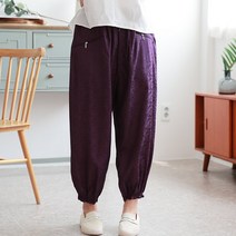 백합사 엄마옷 국내생산 지퍼 9부 몸빼 인견바지 [ML_9] 여름바지 미시 마담 중년의류 생활한복