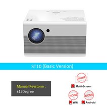 프로젝터 vchip st10 4k 미니 proyector led 홈 시어터 lcd for 가성비, 협력사, 기본 버전, 우리 플러그