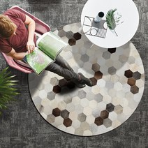 세이투셰 매트 카펫 러그 카페트 가벼운 고급 이탈리아 미니멀리스트 거실 가죽 침실 소파 침대 옆 담요 육각 접합 라운드 피아노 바닥