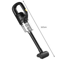 Handheld Wireless Smart Vacuum Cleaner Cordless Interior Accessories Usage for Car Home Office Clean, [02] Black, 02 Black