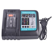 Makita 3A 6A 14.4V 18V Bl1830 Bl1430 BL1860 BL1890 용 18VRC 배터리 충전기 도구 전원 B Prot 18VRF 냉각 팬, 02 DC18RC 3A No LCD_02 EU