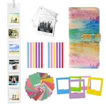 휴대용 포토프린터 무선 셀피 핸드폰 사진인화기 Fujifilm Instax Square SQ1 SQ6 SP-3 프린터 필름 용지, 02 Rainbow Mist Set