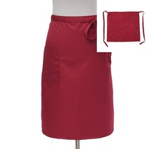포켓 허리 앞치마 레드 미용실롱앞치마 휴대용앞치마 손님앞치마 여름용앞치마 미용사앞치마 가벼운앞치마 유