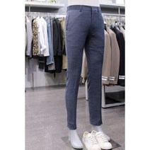 BON 슬랙스 BN0MP180NY 블루 마이크로 조직 순모 정장 바지
