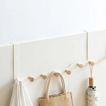 레디박스 공간활용 우드 문걸이 도어행거 후크 길이 20cm, 7구, 1개