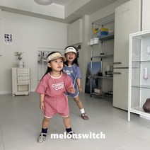 썸머 캐롯 케이크 나염 상하세트/ XS-XL 3호-11호 레드 그린 네이비 시어서커 세트