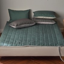 잇츠룸 빨아쓰는 온수매트커버/전기매트커버, 크림_카키