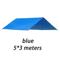 초대형타프 안티 UV 3F UL 기어 3x3M 4x3M 5x3 미터 방수포 210T 실버/알루미늄 코팅 야외 쉼터 비치 천막, [24] 5x3m blue