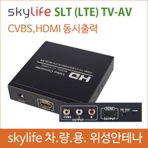 HDMI to CVBS / HDMI to AV / 스카이라이프 SLT / AV변환기 / 차량용위성안테나/ SKYLITE LTE /화물차/ 버스안테나/ / 캠핑용위성안테나, 220V아답터