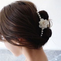 긴 머리 올림 예쁜 삔 반 묶음 고급 헤어 집게 핀-53265EA
