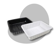 LA갈비 정육포장 PP용기 흰색 1KG 400개 고기트레이