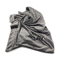 [로이펫] 시그니처 블랭킷 강아지 고양이 극세사 담요, 그레이