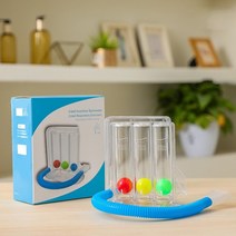 폐활량늘리기 흉곽호흡기 폐활량운동기구 3개의 공 호흡 운동기 세척 가능한 폐 기능 개선 재활 장비용 내, 한개옵션0, 한개옵션0