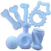 딩동펫 반려동물용 츄잉 파스텔 장난감 8종 세트, 핑크, 1세트