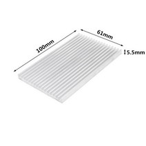 컴퓨터 본체 쿨러 케이스 쿨링팬 알루미늄 방열판 냉각 라디에이터 11 크기 전자 ic chip ram led 방열, 100x61x5.5mm